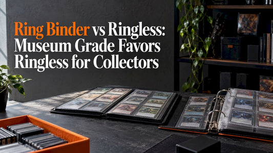 Open ring and ringless card binders compared