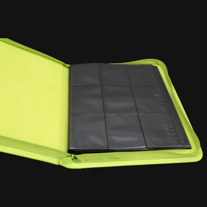 Unlucky Zip Binder Lime (9 Pocket)