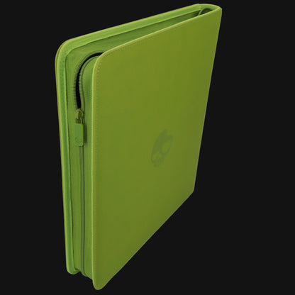 Unlucky Zip Binder Lime Green