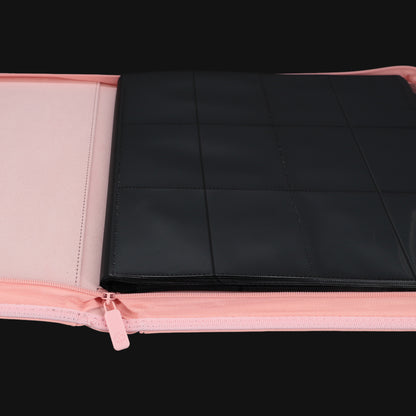 Unlucky Zip Binder Pink