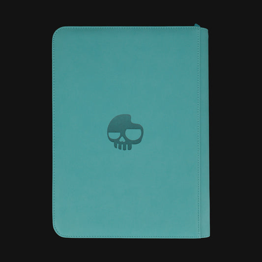 Unlucky Zip Binder Teal (9 Pocket)